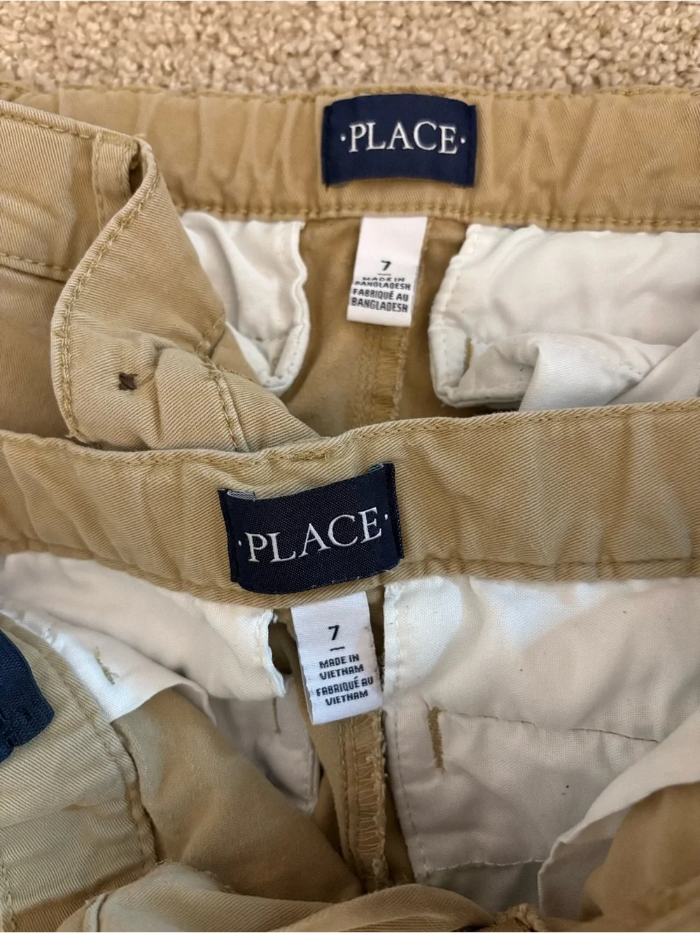The Children's Place Khaki Pants & Shorts Bundle